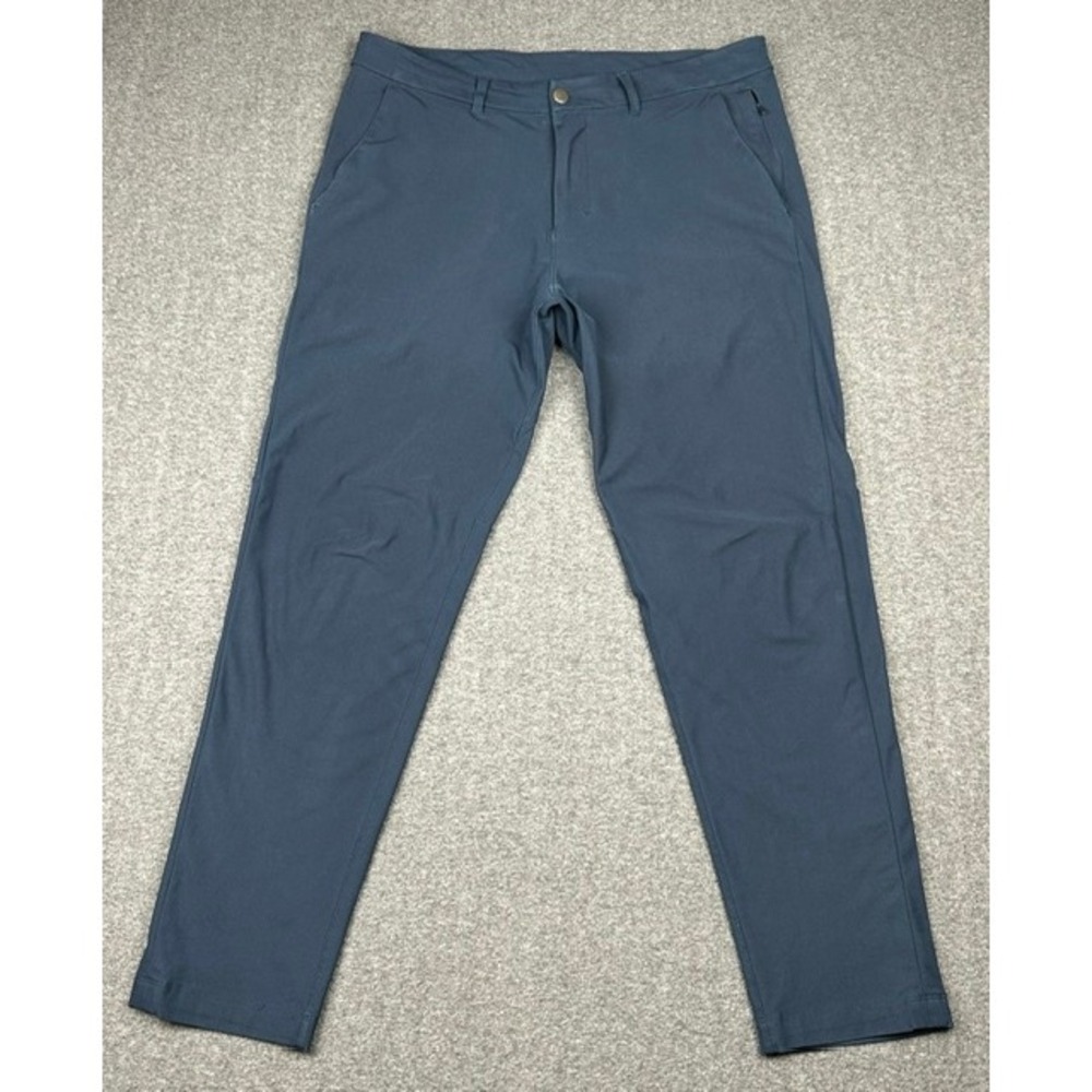 Lululemon Commission Pant Slim Navy Blue Mens 34 x 30 Measures 36 x 29